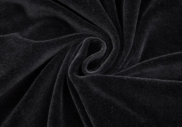 ソニアリキエルSONIA RYKIEL コットンナイロンベロアセットアップ 黒M・2 K-103436_018