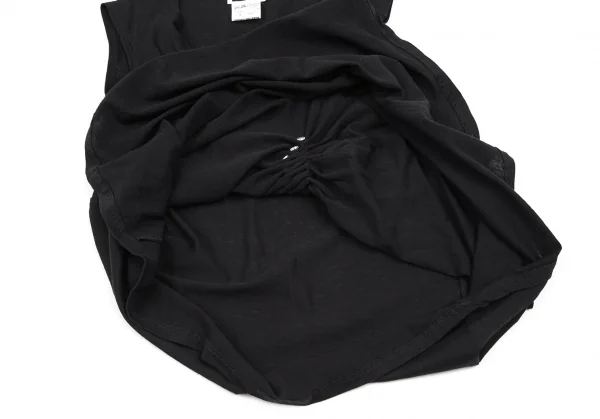 イッセイミヤケ フェットISSEY MIYAKE FETE ビーズ装飾変形タンクトップ 黒2 K-103444_009