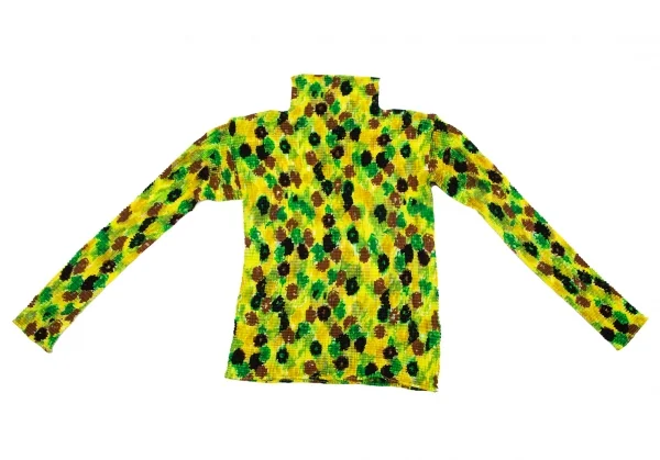 ISSEY MIYAKE Pleats Flower Printed High Neck Top K-103451_002