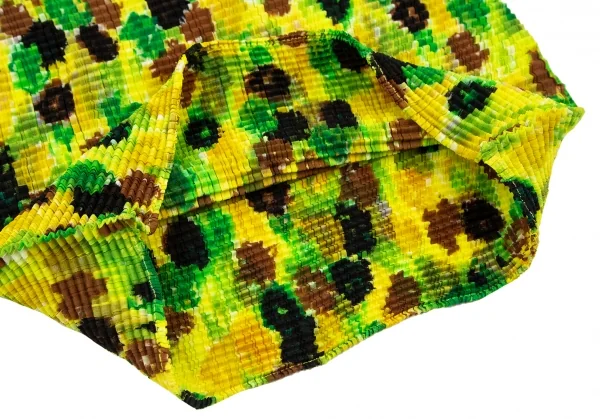 ISSEY MIYAKE Pleats Flower Printed High Neck Top K-103451_008