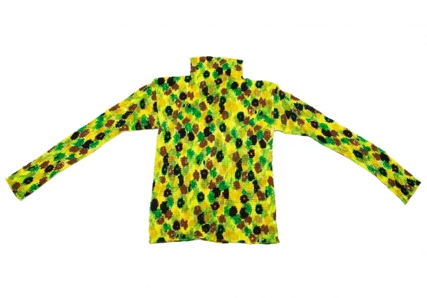 ISSEY MIYAKE Pleats Flower Printed High Neck Top K-103451_009