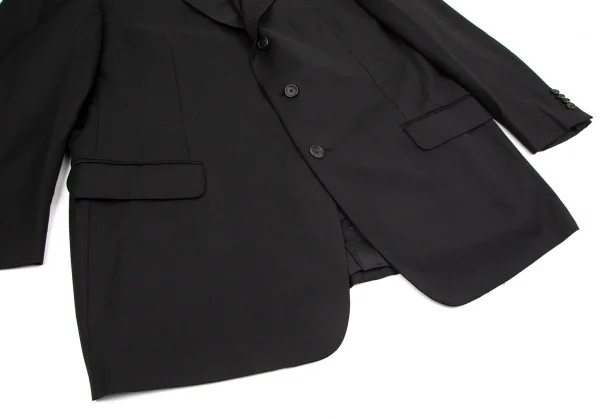 エルメネジルドゼニア ス ミズーラErmenegildo Zegna SU MISURA ウール3Bジャケット 黒XL位 K-103474_011