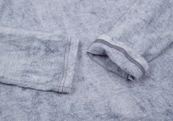 ワイズY's ウールピグメントダイニットソー 青2 K-103509_006