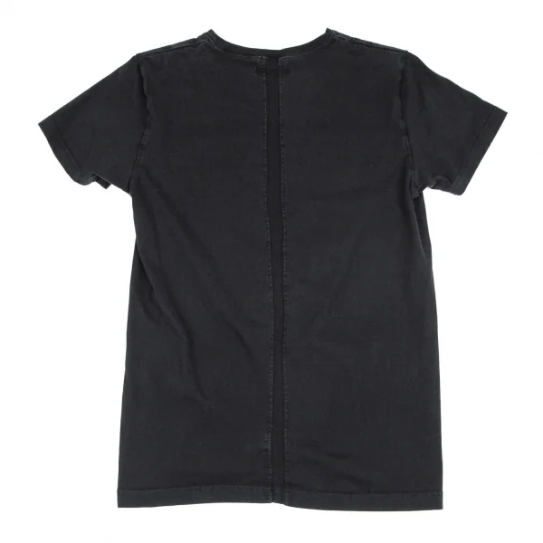 ジュンハシモトjunhashimoto コットン後ろ切替デザイン半袖Tシャツ 黒4 K-103535_001