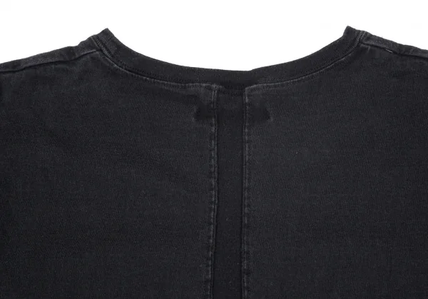 ジュンハシモトjunhashimoto コットン後ろ切替デザイン半袖Tシャツ 黒4 K-103535_002