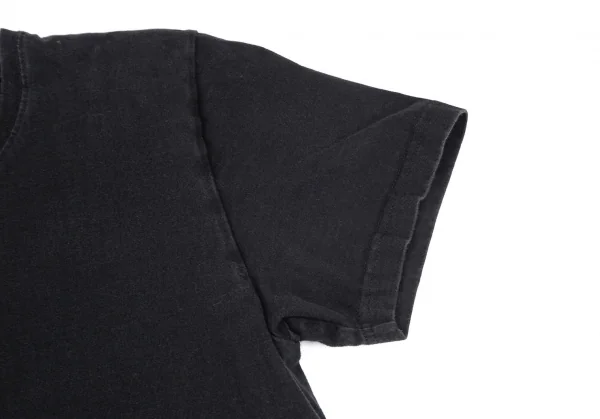 ジュンハシモトjunhashimoto コットン後ろ切替デザイン半袖Tシャツ 黒4 K-103535_005