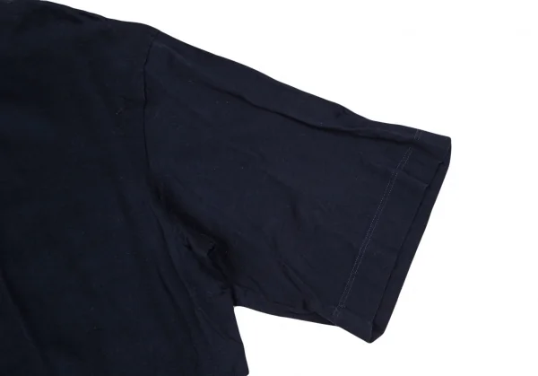 ルーチョバノッティLUCIO VANOTTI 衿二重デザイン半袖Tシャツ 紺白4 K-103536_004