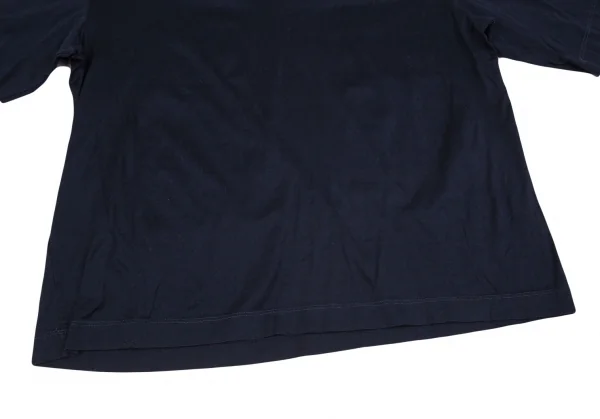 ルーチョバノッティLUCIO VANOTTI 衿二重デザイン半袖Tシャツ 紺白4 K-103536_005