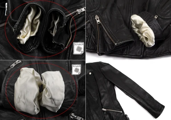 イザベルマランエトワールISABEL MARANT ETOILE レザーノーカラーライダースジャケット 黒38 K-103544_006