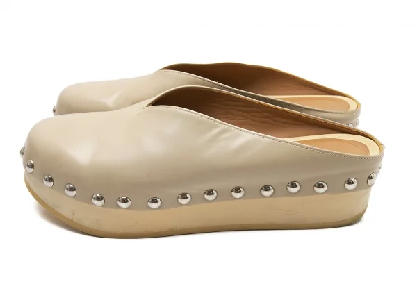 ピッピシックPIPPICHIC Vカットスタッズサボサンダル ベージュ37.5（24位） K-103552_003