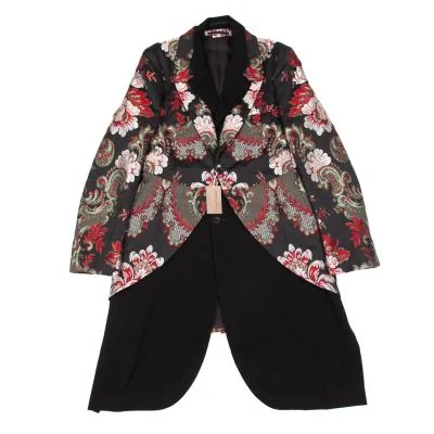 コムデギャルソン オムプリュスCOMME des GARCONS HOMME PLUS ジャガードレイヤードロングジャケット