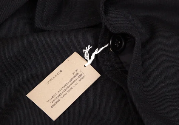 コムデギャルソン オムプリュスCOMME des GARCONS HOMME PLUS ロゴ総柄ドッキングポンチョコート 黒赤白L K-103559_005