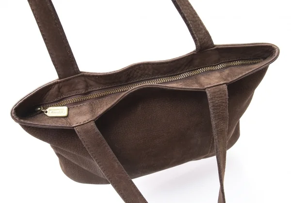 コーチCOACH シュリンクレザートートバッグ 焦げ茶 K-103579_012