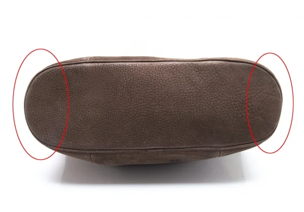 コーチCOACH シュリンクレザートートバッグ 焦げ茶 K-103579_007