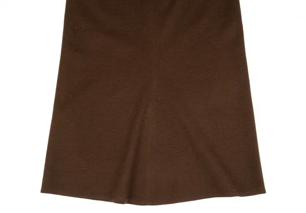 ソニアリキエルSONIA RYKIEL ウールバックジップスカート 茶40 K-103583_006