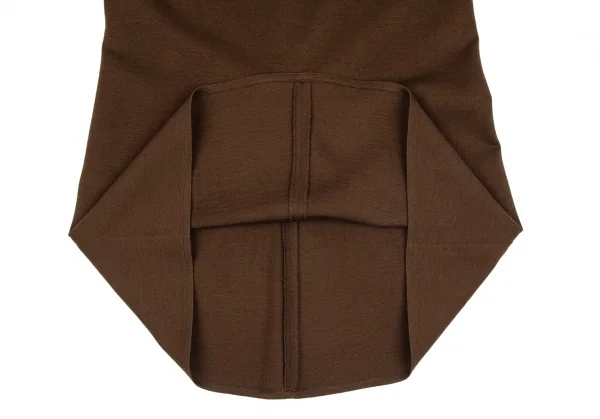 ソニアリキエルSONIA RYKIEL ウールバックジップスカート 茶40 K-103583_007
