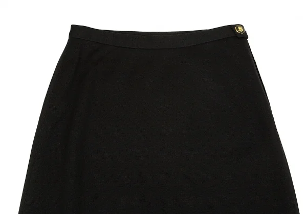 ソニアリキエルSONIA RYKIEL ウール台形スカート 黒38 K-103585_011