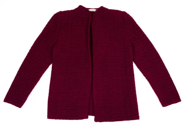 ヴァレンチノVALENTINO GARAVANI ウールノーカラーボタンレスニットセットアップ エンジ42 K-103592_002