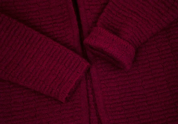 ヴァレンチノVALENTINO GARAVANI ウールノーカラーボタンレスニットセットアップ エンジ42 K-103592_005