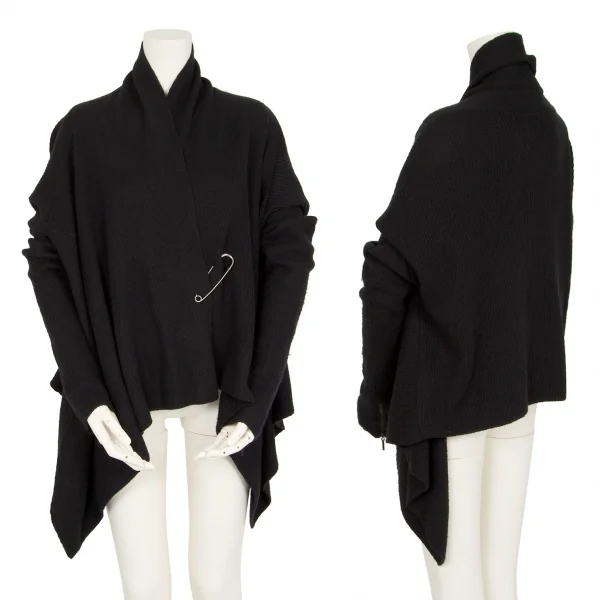 RISMAT by Y's Rib Knit Cardigan Black 2 K-103599_001