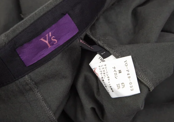 タケシコウサカバイ ワイズ ピンクレーベルTAKESHI KOSAKA by Y's Pink Label ミリタリーショートパンツラップスカート カーキ1 K-103602_014