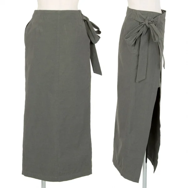 タケシコウサカバイ ワイズ ピンクレーベルTAKESHI KOSAKA by Y's Pink Label ミリタリーショートパンツラップスカート カーキ1 K-103602_002