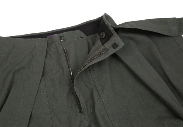 タケシコウサカバイ ワイズ ピンクレーベルTAKESHI KOSAKA by Y's Pink Label ミリタリーショートパンツラップスカート カーキ1 K-103602_008