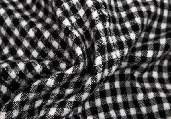 ジュンヤワタナベ コムデギャルソンJUNYA WATANABE COMME des GARCONS ウール縮絨ブロックチェックライダースジャケット 白黒S K-103631_017