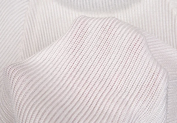 フェンディシメFENDISSIME レーヨンクルーネック半袖ニット 白38 K-103635_010