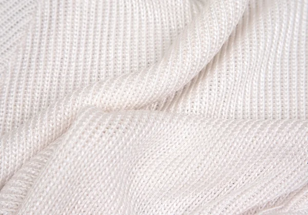 フェンディシメFENDISSIME レーヨンクルーネック半袖ニット 白38 K-103635_011