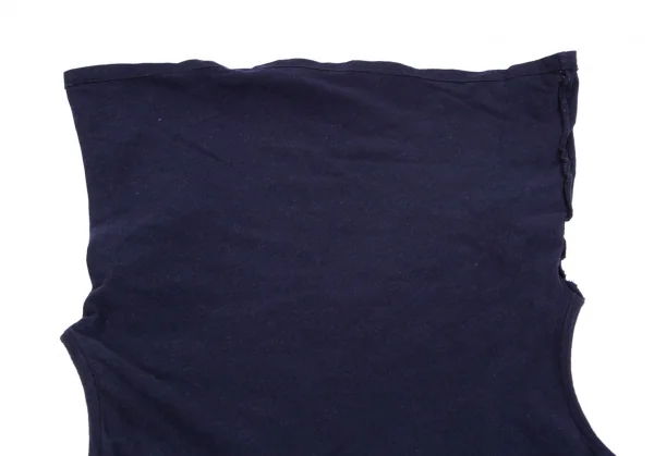 アツロウタヤマA/T アシンメトリーデザインタートルネックストレッチノースリーブ 紺M位 K-103637_005