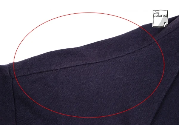 ジジリgigli コットン裾デザインボタンレスストレッチショートカーディガン 紺38(M) K-103640_004