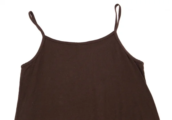 ジジリgigli コットンキャミソールロングワンピース 茶38(M) K-103641_009