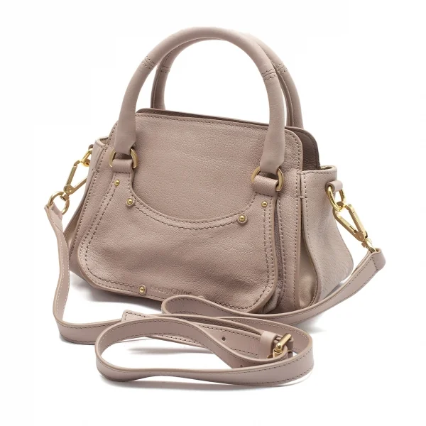 シーバイクロエSee By Chloe ミヤMIYA S レザー2wayミニバッグ グレージュ K-103663_001