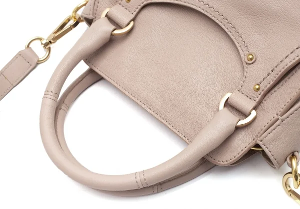 シーバイクロエSee By Chloe ミヤMIYA S レザー2wayミニバッグ グレージュ K-103663_011