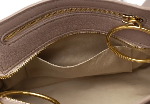 シーバイクロエSee By Chloe ミヤMIYA S レザー2wayミニバッグ グレージュ K-103663_016