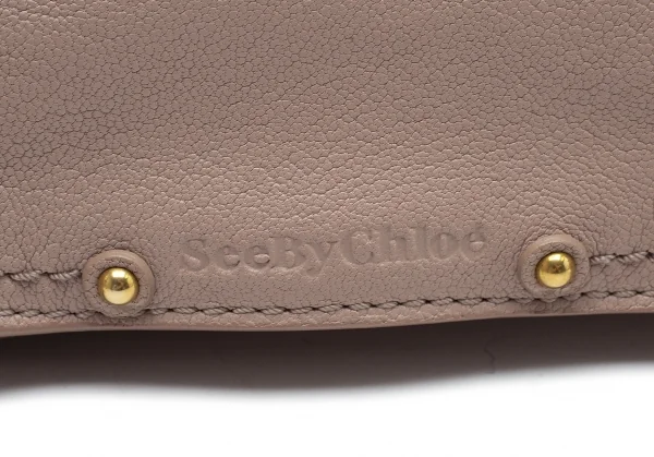 シーバイクロエSee By Chloe ミヤMIYA S レザー2wayミニバッグ グレージュ K-103663_004