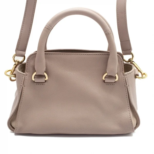 シーバイクロエSee By Chloe ミヤMIYA S レザー2wayミニバッグ グレージュ K-103663_006