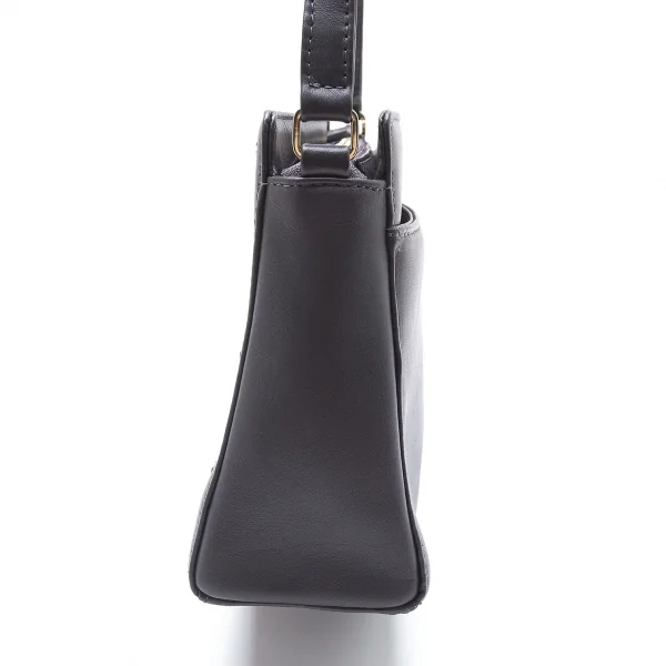 アニエスベーagnes b.VOYAGE スタースタッズレザーショルダーバッグ チャコール K-103664_004