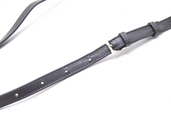 アニエスベーagnes b.VOYAGE スタースタッズレザーショルダーバッグ チャコール K-103664_009