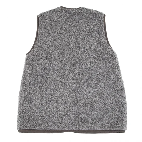 コムデギャルソンCOMME des GARCONS ボアパイビングビッグベスト グレーL位 K-103692_013