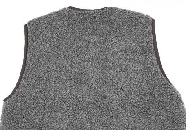 コムデギャルソンCOMME des GARCONS ボアパイビングビッグベスト グレーL位 K-103692_014