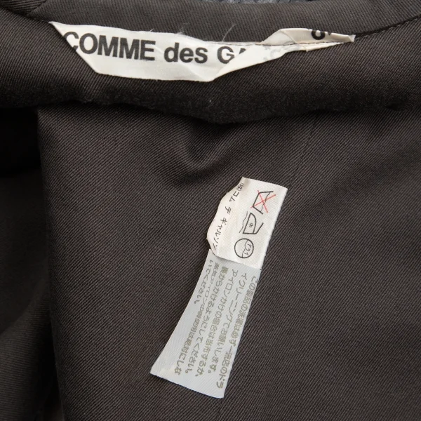 コムデギャルソンCOMME des GARCONS ボアパイビングビッグベスト グレーL位 K-103692_017