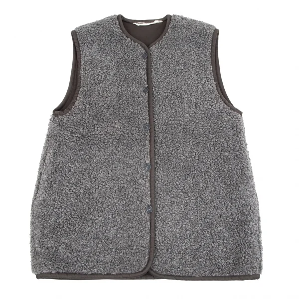 コムデギャルソンCOMME des GARCONS ボアパイビングビッグベスト グレーL位 K-103692_002