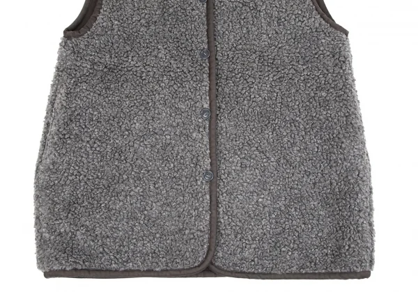 コムデギャルソンCOMME des GARCONS ボアパイビングビッグベスト グレーL位 K-103692_009