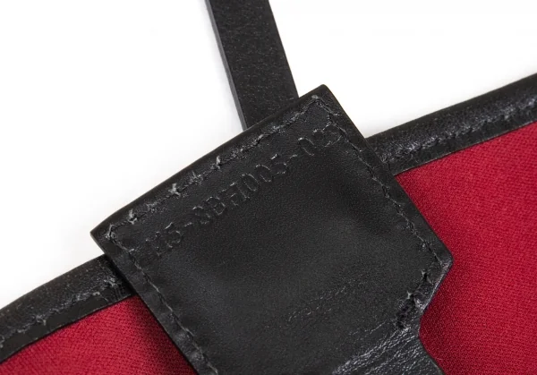 フェンディFENDI ポーチ付きズッカ柄トートバッグ 赤黒 K-103701_013