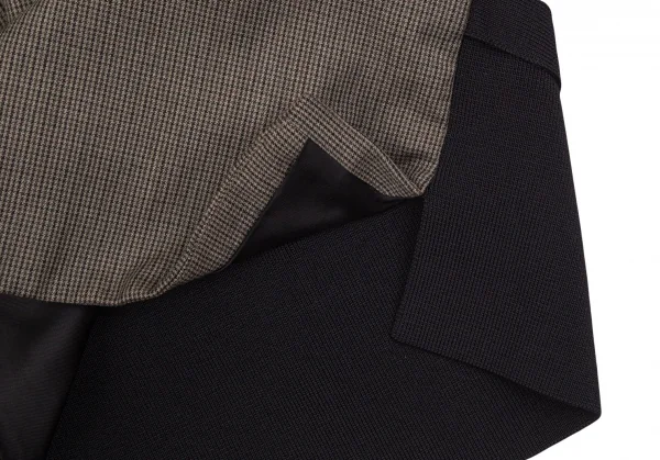 マルタンマルジェラMartin Margiela 14 パピートゥース切替ニットベスト 茶黒48 K-103720_006