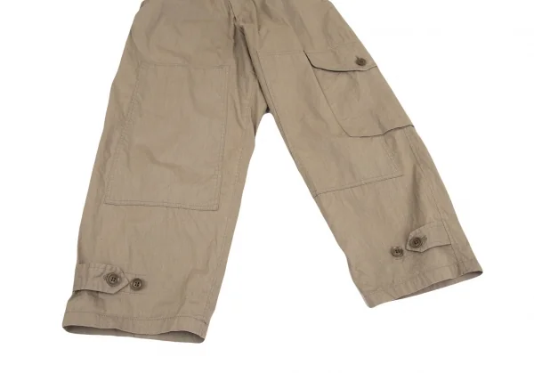 ワイズY's コットンナイロンファティーグパンツ モカ1 K-103744_010