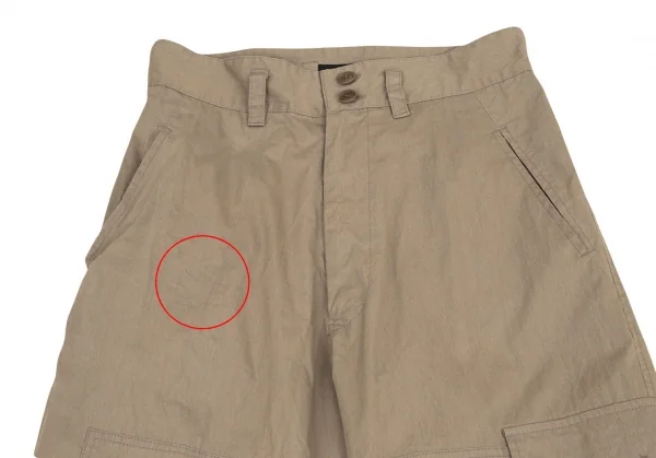 ワイズY's コットンナイロンファティーグパンツ モカ1 K-103744_002