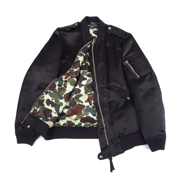 コムデギャルソン オムCOMME des GARCONS HOMME 裏ダックカモ染めA-1フライトジャケット 濃紺M K-103754_001